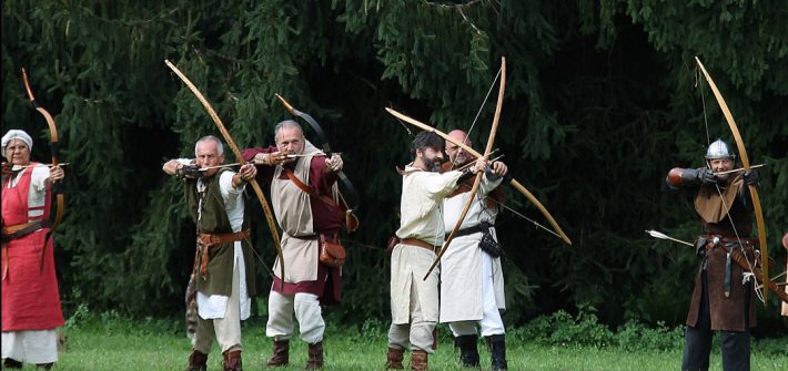 Gli Arcieri del Martello a Mozzate (CO) per partecipare a Storie di Cavalieri e di Palio, sabato 30 giugno 2018.